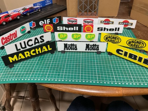 Slot car scenery - advert, sign