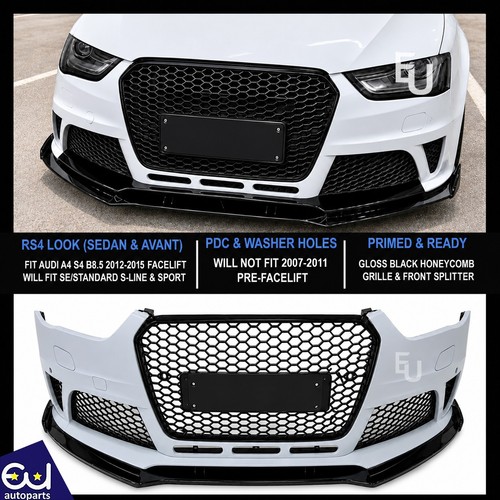 Rs4 conversion front bumper - front,