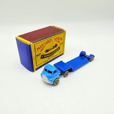 Matchbox Lesney 27a Bedford Articulated Low Loader SC1 BLUE Boxed Regular Wheels