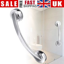 Bathroom Suction Cup Grip Shower Tub Grab Bar Safety Handle Handrail Rail L/M UK