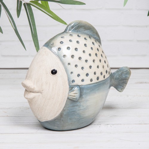 Blue ceramic patterned - blue,