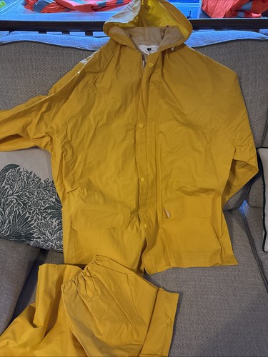 Pvc rayon piece rain suit - 2,