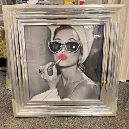 Audrey hepburn pink lips wall - hepburn,