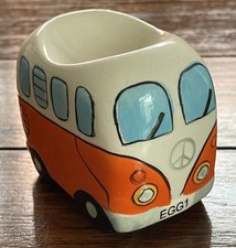 VW Camper Van Novelty Egg Cup Orange