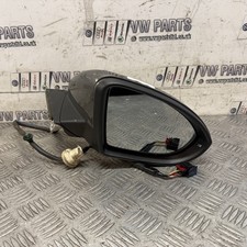 VW GOLF MK7 DRIVER SIDE WING MIRROR GREY LA7N 2013-2016