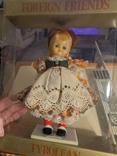 Mettoy Foreign Friends Tyrolean Doll Opening Eyes In Box
