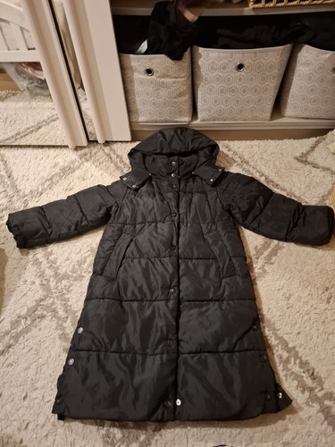 Girls black puffer - black,
