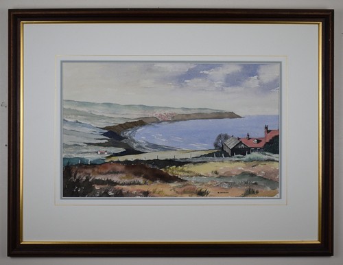 Robin hood bay watercolour - robin, hood's