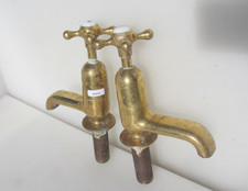 Large Antique Brass Taps Bath