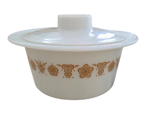 Vintage pyrex golden butterfly - vintage,