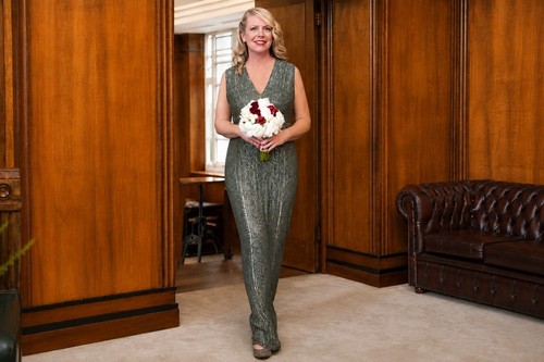 Jenny packham green silk full - jenny,