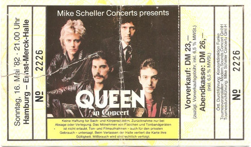 Queen concert 1982 - concert,