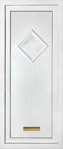 White full height - upvc, door