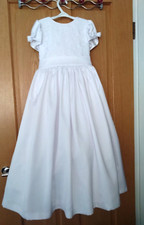 Flower Girl,Communion White Lace Dress With Underskirt Age 8 Approx New 