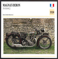 1930 Magnat-Debon 350cc Boss C2 BOSSC2 Motorcycle Photo Spec Sheet Info Card