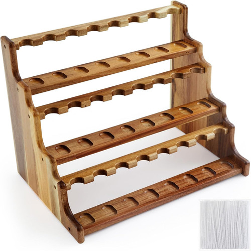 Acacia pipe stand - acacia, for