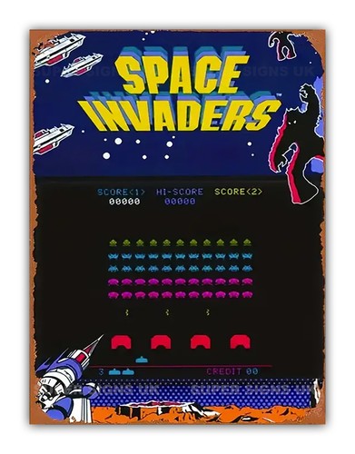 Space invaders retro - space,