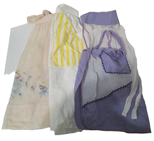 Lot vintage half aprons - vintage,