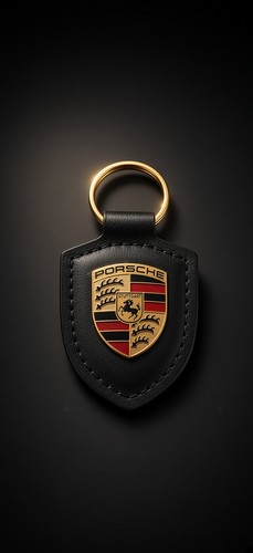 Porsche crest keyring gift - porsche,