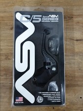 ASV C5 Clutch Lever Short Satin Grey Textured on CR40H Perch