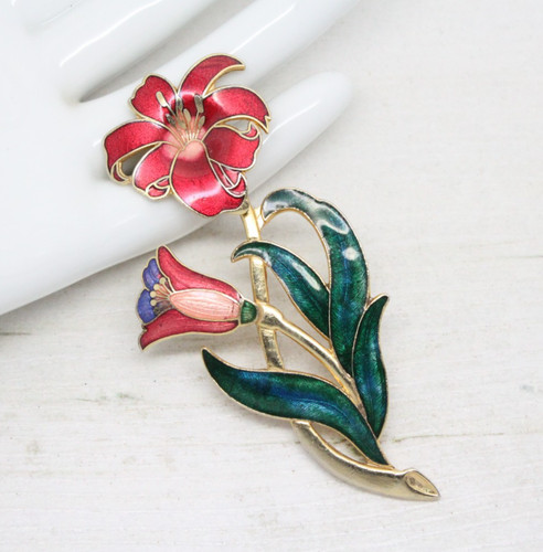 Vintage 1980s large lily - large,