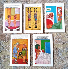 SAPPHIRE COMIC POSTCARDS x 5