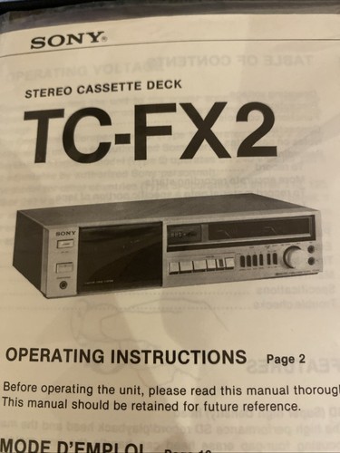 Fx2 stereo cassette deck - stereo,