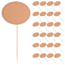  24 Pcs Blank Toothpick Cheese Flags Labels for Charcuterie Board