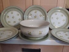 8x Denby Verona Green Floral