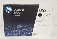 Original HP 05X CE05XD 2x High Volume Print Cartridges For HP Laserjet P2055b
