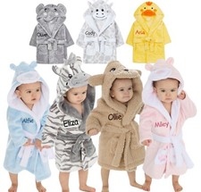 Personalised baby robe girl - baby,