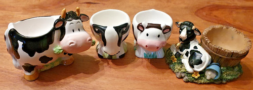 Comical cow animal - comical, cups
