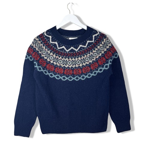 Toast wool fair isle jumper - toast,