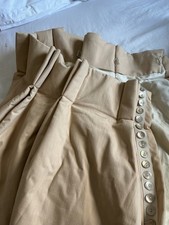 Very heavy triple pinch pleat curtains, interlined and lined