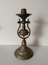 Antique Brass Ships Gimbal Candlestick Nautical 