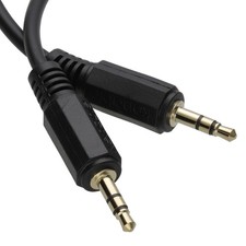 0.25m 25cm  3.5mm Stereo Jack to Jack Audio Cable Short AUX Lead - In Car