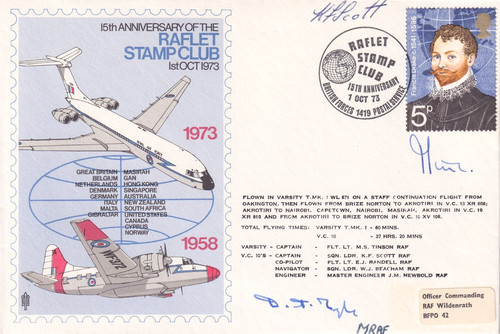 Varsity vc10 flown - &, signed