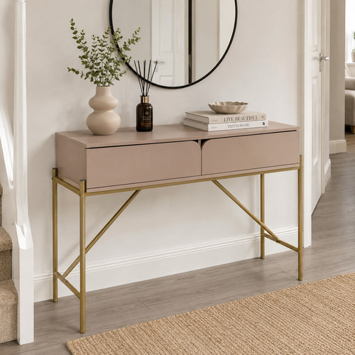 Console table natural wood - console,