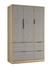 FUJI 3 Door 4 Drawer Wardrobe