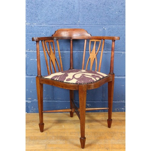 Edwardian inlaid mahogany - edwardian,