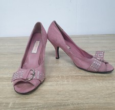 Odeon Women's Pink Peep Toe