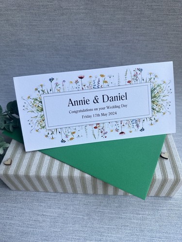 Personalised wedding money - personalised,