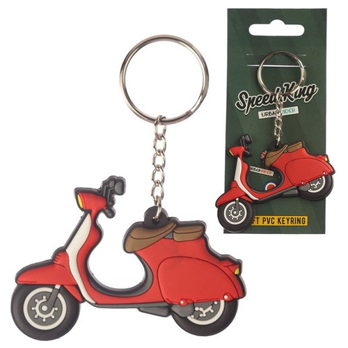 Scooter moped keyring - scooter,