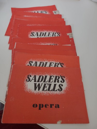Sadlers wells opera programmes - wells,