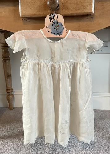 Antique baby dress - dress, w/