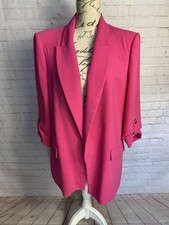 Zara Fuchsia Pink Open Blazer