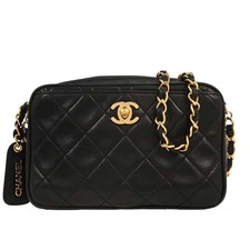 Chanel Black Lambskin Camera