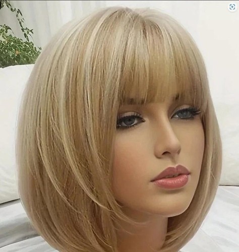 Gold blonde short - blonde, bob