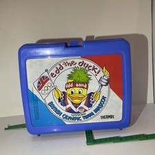 Edd the Duck Vintage British Olympic Team Mascot Lunchbox 1989
