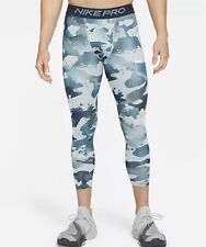 Nike Pro Printed Men's 3/4  Camo Leggings Training Gym Base Layer CZ1229-019 3XL
